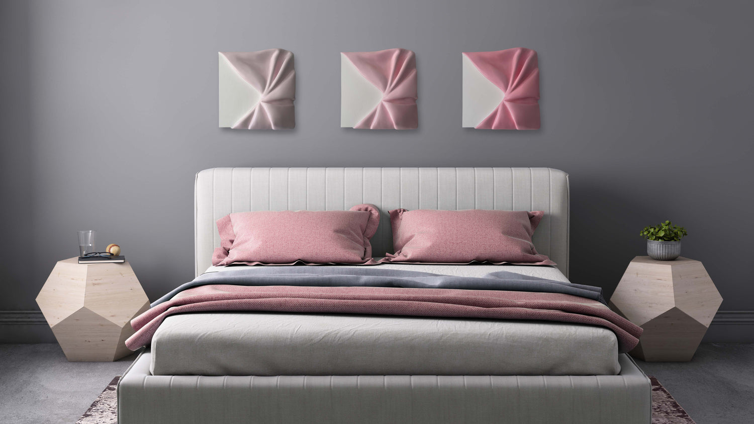 Coloured Wall Sculptures