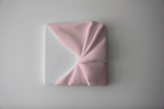 Ribbon Pink 12"x 12" - Erica Menna Art